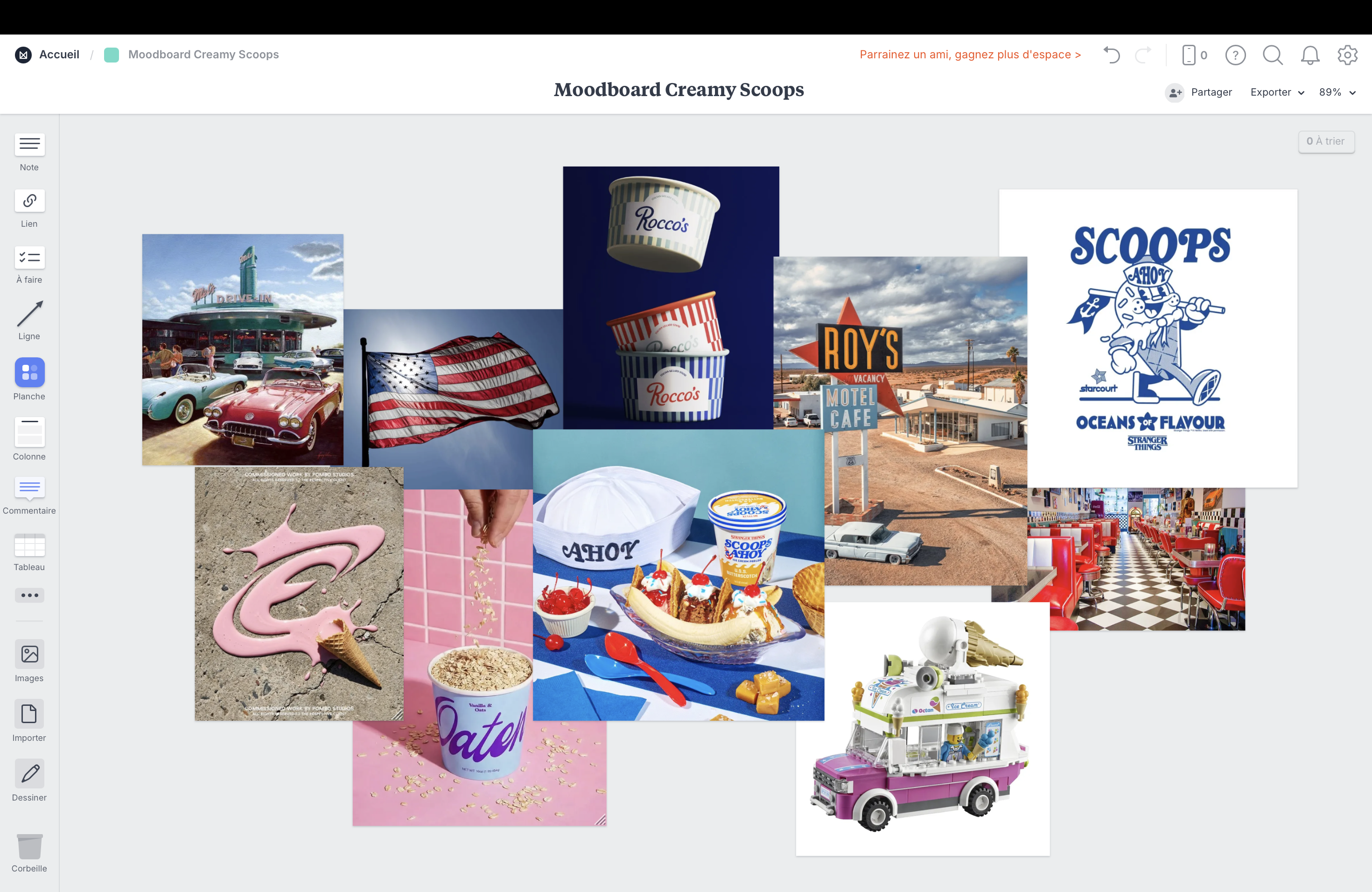 Creamy Scoops Moodboard & Visual References