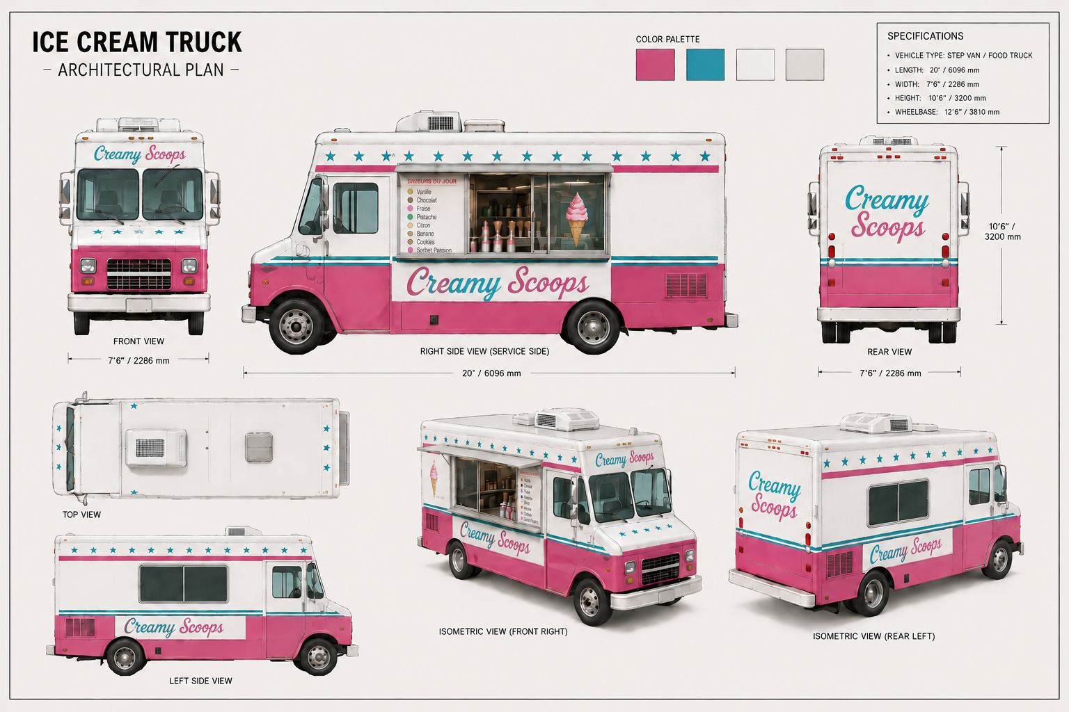 Creamy Scoops Truck Plans